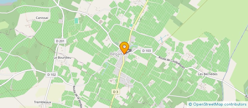 localisation de l'entreprise MONSIEUR BENOIT GRENIER  BEGADAN