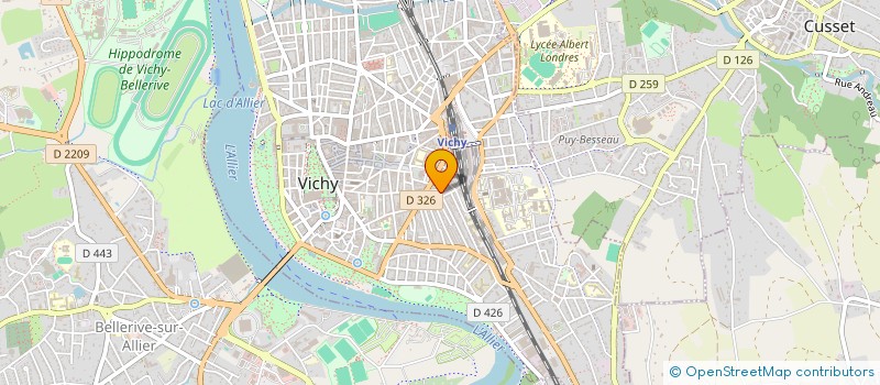 localisation de l'entreprise MONSIEUR BENOIT GRENIER à VICHY