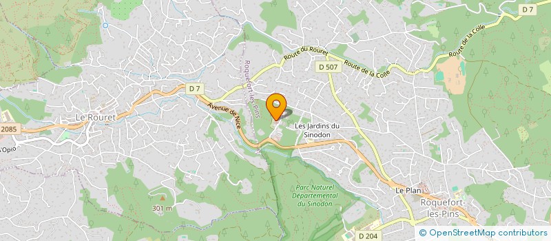 localisation de l'entreprise MONSIEUR BENOIT GUEFANO  ROQUEFORT-LES-PINS