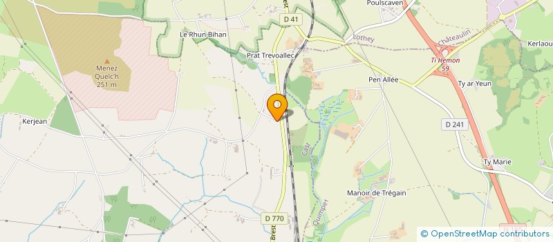 localisation de l'entreprise MONSIEUR BENOIT GUEGANTON  CAST