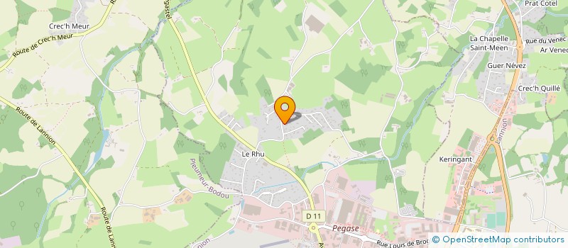 localisation de l'entreprise MONSIEUR BENOIT GUELOU  LANNION