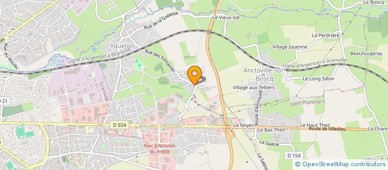 localisation de l'entreprise MONSIEUR BENOIT GUERNET  YQUELON