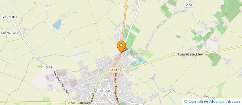 localisation de l'entreprise MONSIEUR BENOIT GUIBERT  CHOUPPES