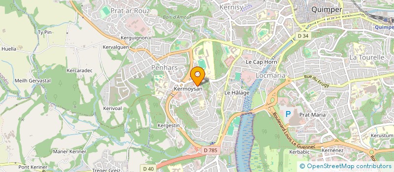 localisation de l'entreprise MONSIEUR BENOIT GUIDAL  QUIMPER