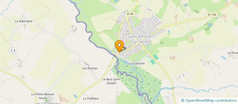 localisation de l'entreprise MONSIEUR BENOIT GUILLOTON  SAINT-AMAND-SUR-SEVRE