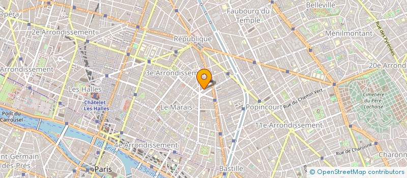 localisation de l'entreprise MONSIEUR BENOIT GUINAUDEAU à PARIS