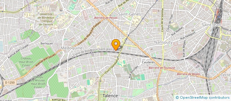 localisation de l'entreprise MONSIEUR BENOIT HAFID  TALENCE