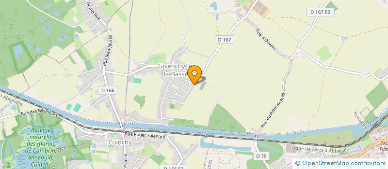 localisation de l'entreprise MONSIEUR BENOIT HALLUIN  GIVENCHY-LES-LA-BASSEE