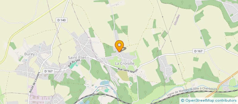 localisation de l'entreprise MONSIEUR BENOIT HAMEL  LA CROISILLE