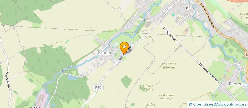 localisation de l'entreprise MONSIEUR BENOIT HANNEBIQUE  LA COMTE