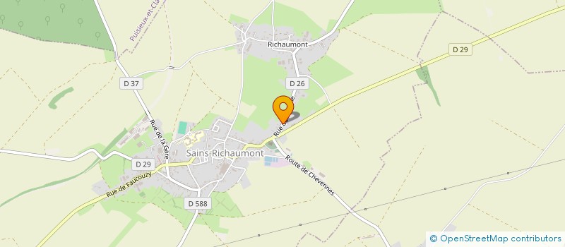 localisation de l'entreprise MONSIEUR BENOIT HARBOUX  SAINS-RICHAUMONT