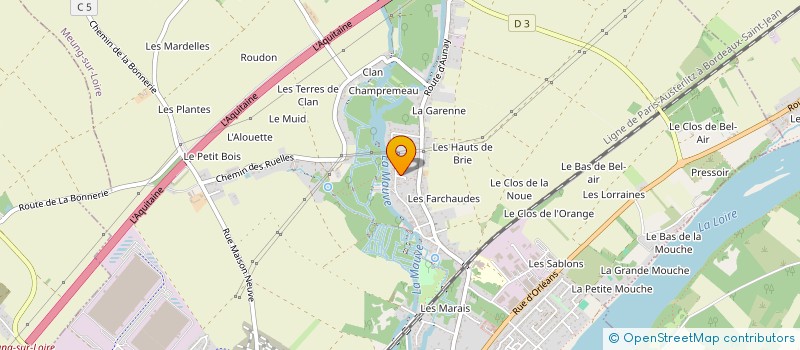 localisation de l'entreprise MONSIEUR BENOIT HARDILLIER à HUISSEAU-SUR-MAUVES