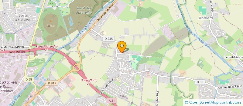 localisation de l'entreprise MONSIEUR BENOIT HEDIR  DOUAI