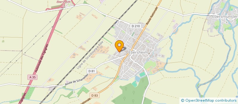 localisation de l'entreprise MONSIEUR BENOIT HEINRICH  EBERSHEIM