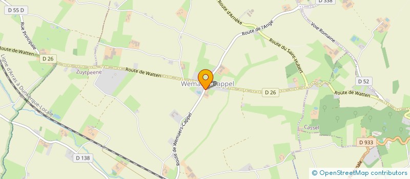 localisation de l'entreprise MONSIEUR BENOIT HEMDSDAEL  ZUYTPEENE