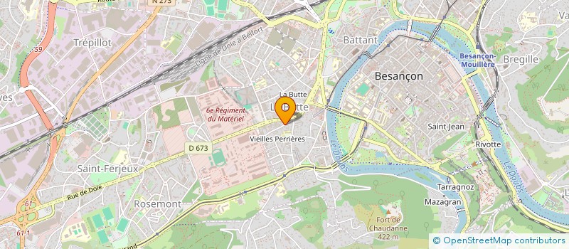localisation de l'entreprise MONSIEUR BENOIT HENRI LAURENT GUILLOT à BESANCON