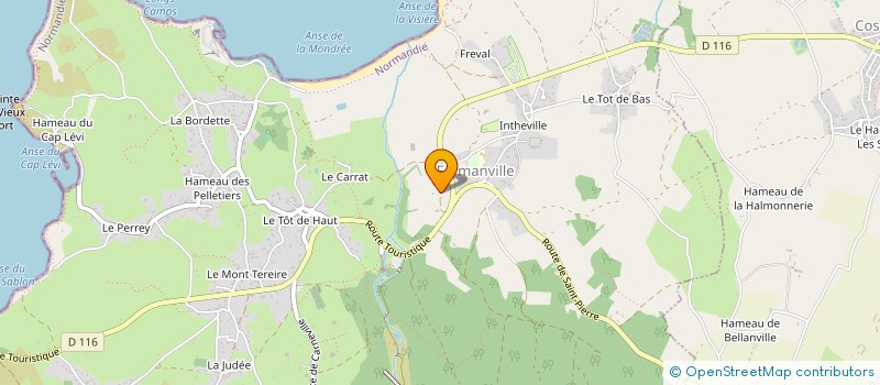 localisation de l'entreprise MONSIEUR BENOIT HERVIEU  FERMANVILLE