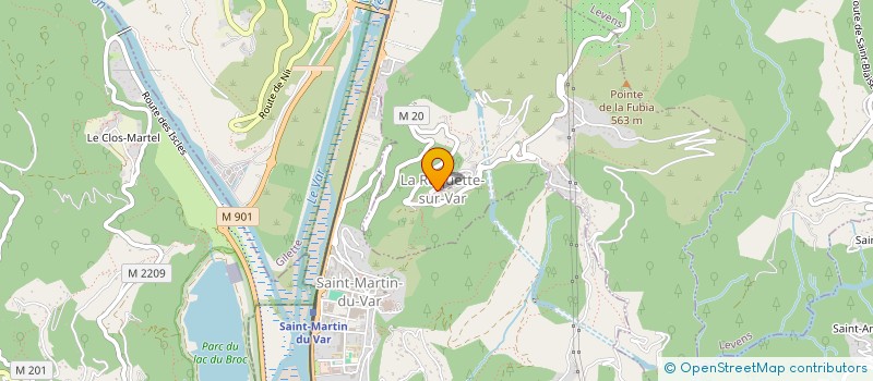 localisation de l'entreprise MONSIEUR BENOIT HEURDIER  LA ROQUETTE-SUR-VAR