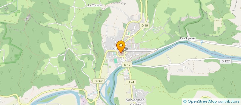 localisation de l'entreprise MONSIEUR BENOIT HIRTZ  CAJARC