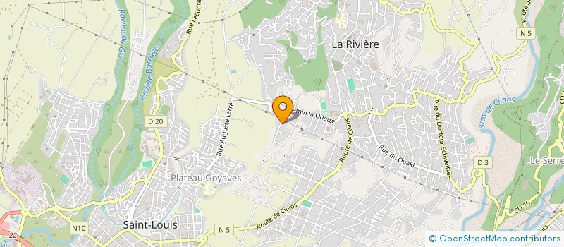 localisation de l'entreprise MONSIEUR BENOIT HOARAU à SAINT-LOUIS