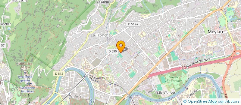 localisation de l'entreprise MONSIEUR BENOIT HOFMANN  LA TRONCHE