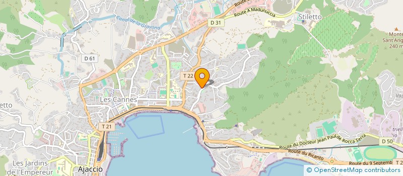 localisation de l'entreprise MONSIEUR BENOIT HOMOLLE  AJACCIO