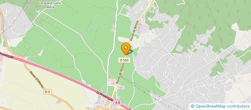 localisation de l'entreprise MONSIEUR BENOIT HONORE  SAINT-MAXIMIN-LA-SAINTE-BAUME