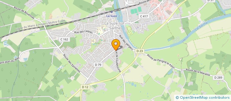 localisation de l'entreprise MONSIEUR BENOIT HONORE  LA SUZE-SUR-SARTHE