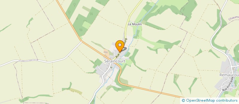 localisation de l'entreprise MONSIEUR BENOIT HOURLIER  SERAINCOURT