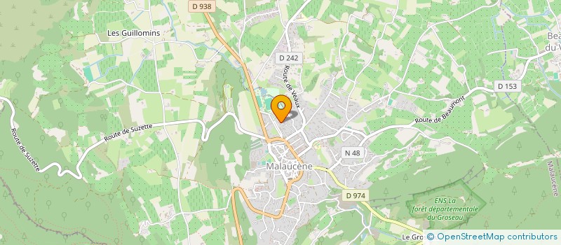 localisation de l'entreprise MONSIEUR BENOIT HOVE  MALAUCENE