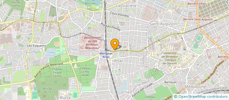 localisation de l'entreprise MONSIEUR BENOIT HUC  MERIGNAC