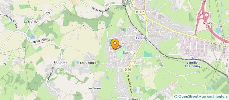 localisation de l'entreprise MONSIEUR BENOIT HUGON  LENTILLY