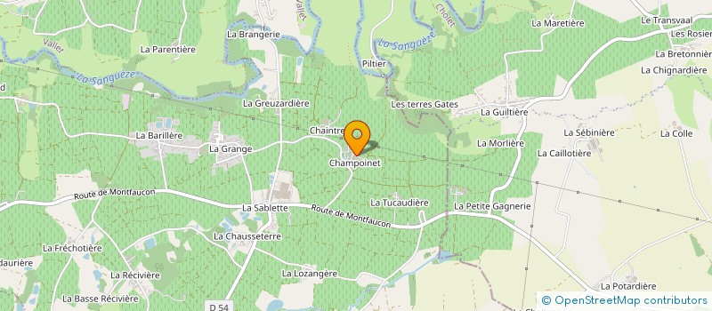 localisation de l'entreprise MONSIEUR BENOIT HUTEAU à MOUZILLON