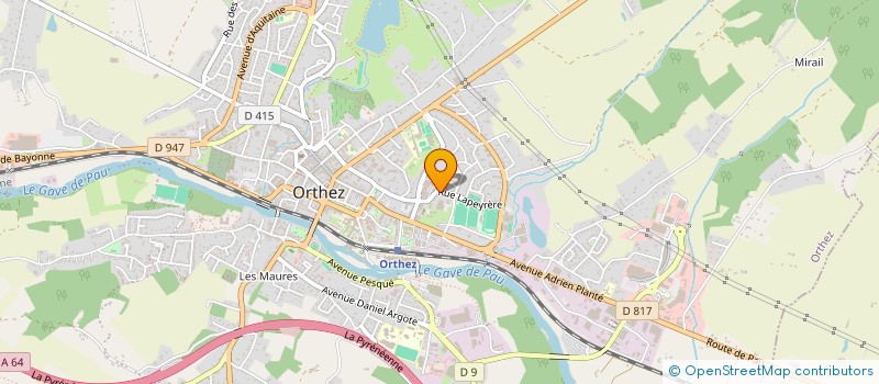 localisation de l'entreprise MONSIEUR BENOIT ISENBART  ORTHEZ