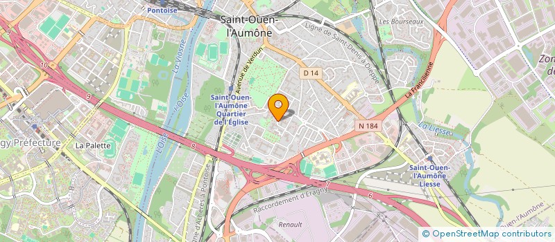 localisation de l'entreprise MONSIEUR BENOIT ISIDORE  SAINT-OUEN-L'AUMONE