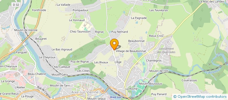 localisation de l'entreprise MONSIEUR BENOIT JACQUEMENT  AIXE-SUR-VIENNE