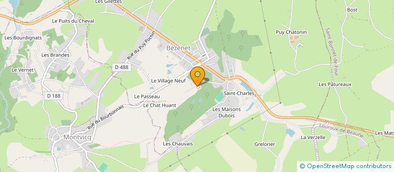 localisation de l'entreprise MONSIEUR BENOIT JAMET à BEZENET