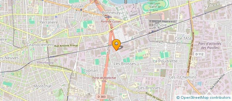 localisation de l'entreprise MONSIEUR BENOIT JARRY  VILLEURBANNE