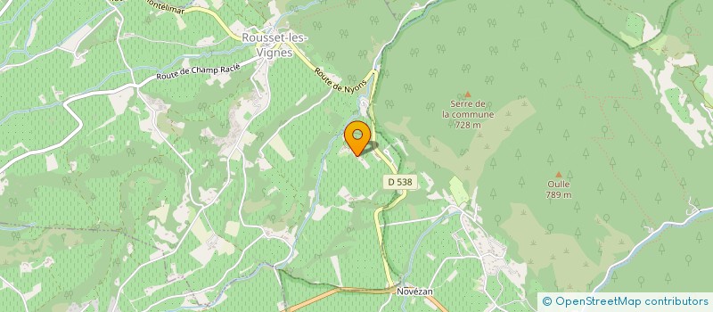 localisation de l'entreprise MONSIEUR BENOIT JAUMAUX  ROUSSET-LES-VIGNES