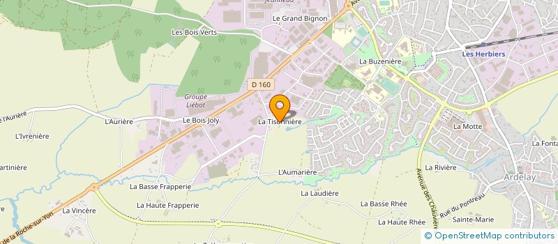 localisation de l'entreprise MONSIEUR BENOIT JAUZELON à LES HERBIERS