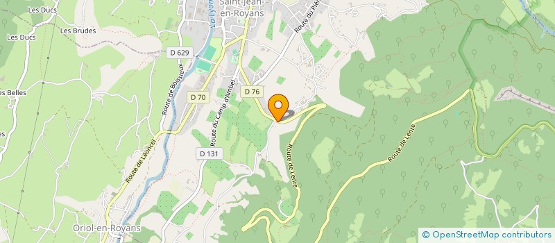 localisation de l'entreprise MONSIEUR BENOIT JAVON à SAINT-JEAN-EN-ROYANS