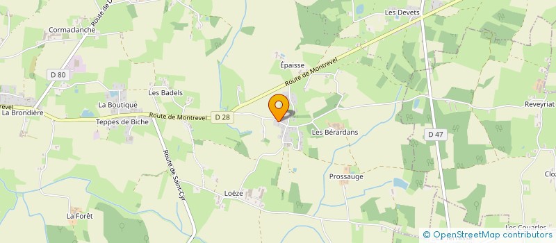 localisation de l'entreprise MONSIEUR BENOIT JEAN  BAGE-DOMMARTIN