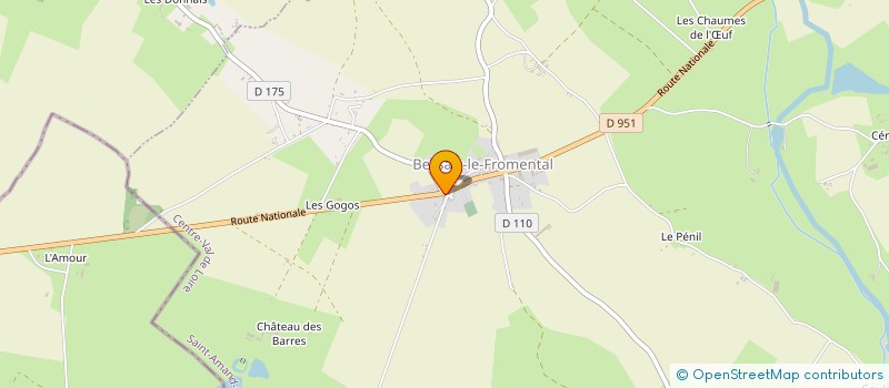 localisation de l'entreprise MONSIEUR BENOIT JEANROY  BESSAIS-LE-FROMENTAL