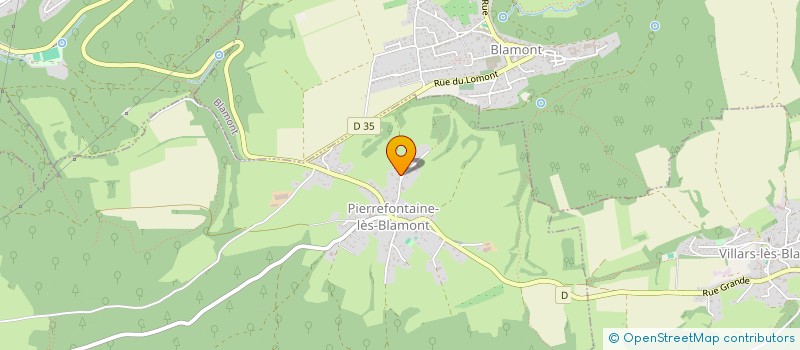 localisation de l'entreprise MONSIEUR BENOIT JORET  PIERREFONTAINE-LES-BLAMONT