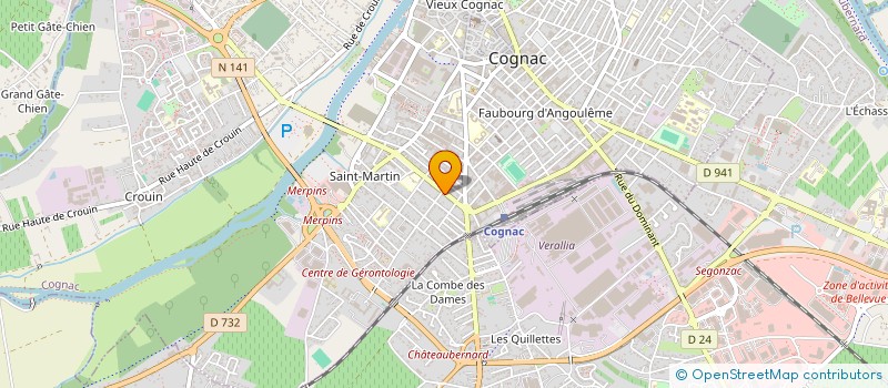 localisation de l'entreprise MONSIEUR BENOIT JOURDAN à COGNAC