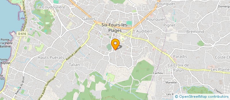 localisation de l'entreprise MONSIEUR BENOIT JULIEN PAPILLON à SIX-FOURS-LES-PLAGES