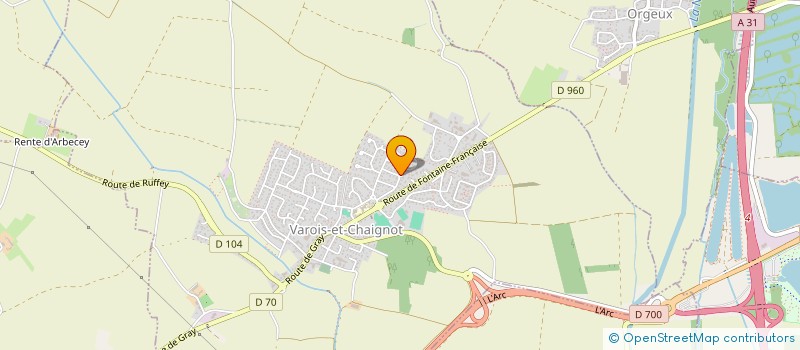 localisation de l'entreprise MONSIEUR BENOIT KAUFFMANN  VAROIS-ET-CHAIGNOT