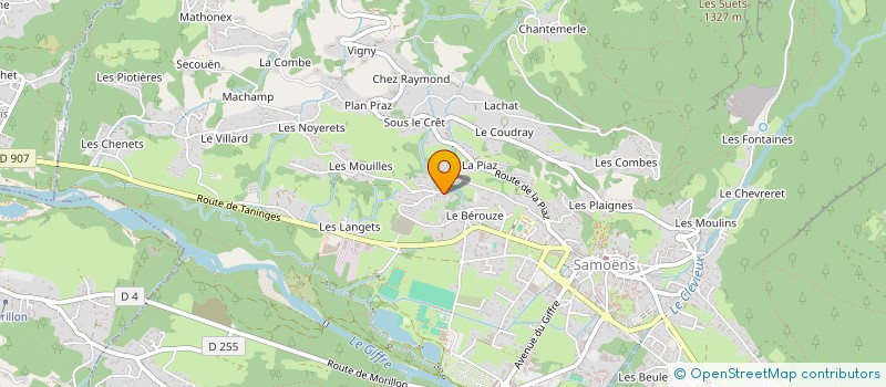 localisation de l'entreprise MONSIEUR BENOIT KUBLER à SAMOENS