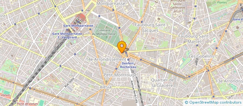 localisation de l'entreprise MONSIEUR BENOIT KUHL  PARIS 14