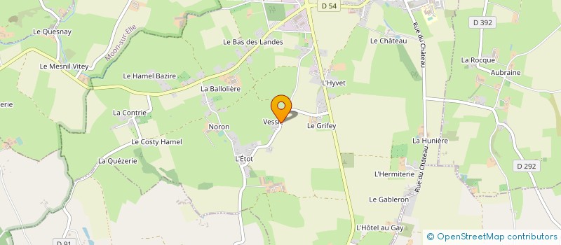 localisation de l'entreprise MONSIEUR BENOIT L'HOTELLIER  SAINT CLAIR SUR L'ELLE